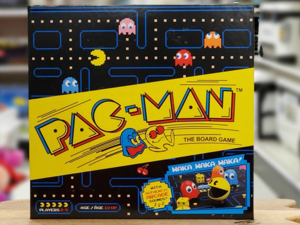 Pac-Man Board Game in box on display at Target