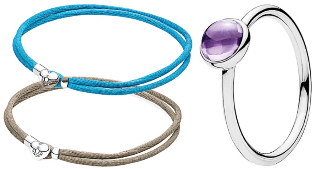 Pandora Cord Bracelet and Ring