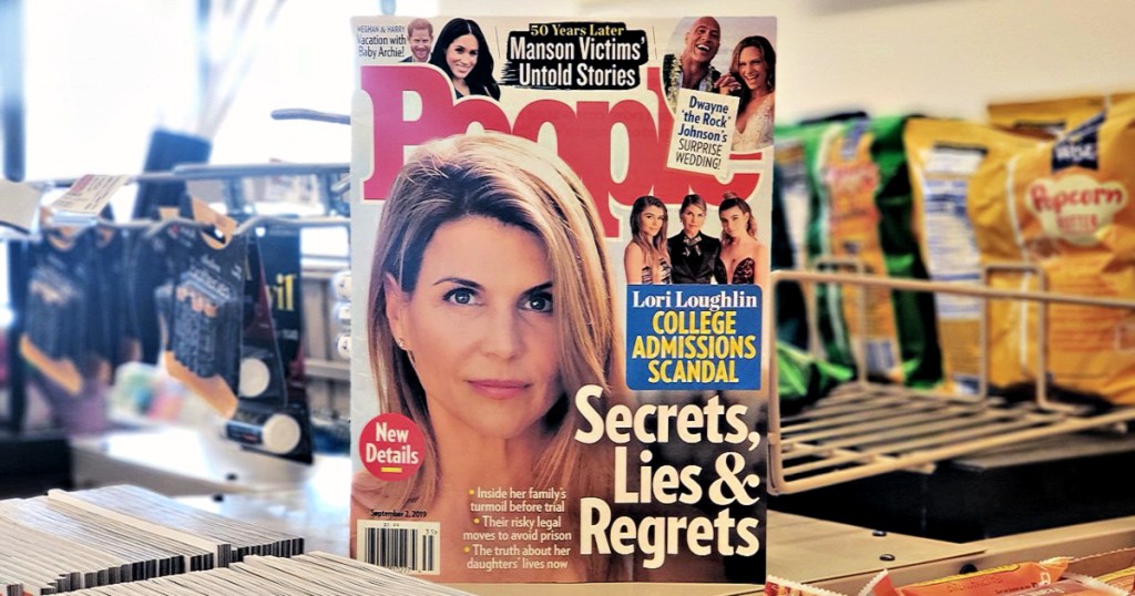 People Magazine on display inside store