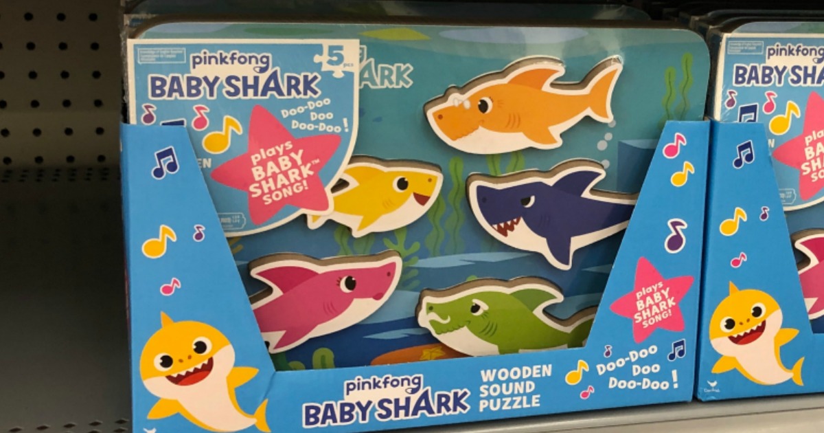 baby shark wooden puzzle