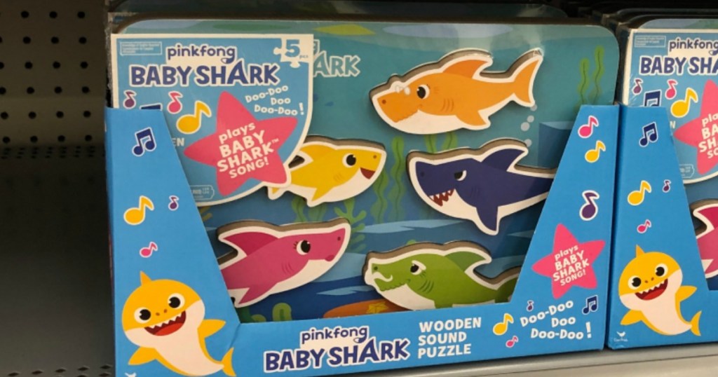 Pinkfong Baby Shark Puzzle on store shelf