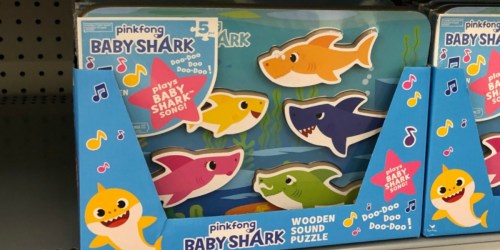 Pinkfong Baby Shark Wooden Sound Puzzle Just $5.40 on Amazon!