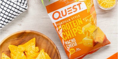 Quest Nutrition Nacho Cheese Tortilla Style Protein Chips 12-Pack Only $12.74 Shipped at Amazon