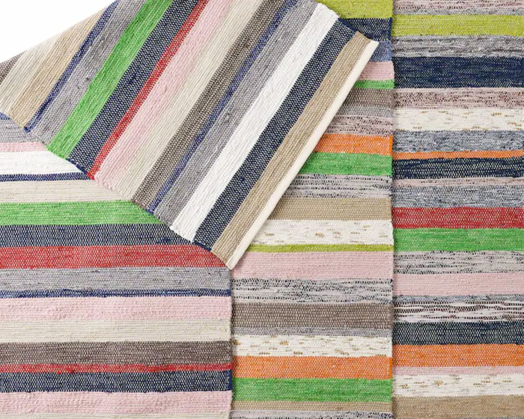 rugs with colorful stripes