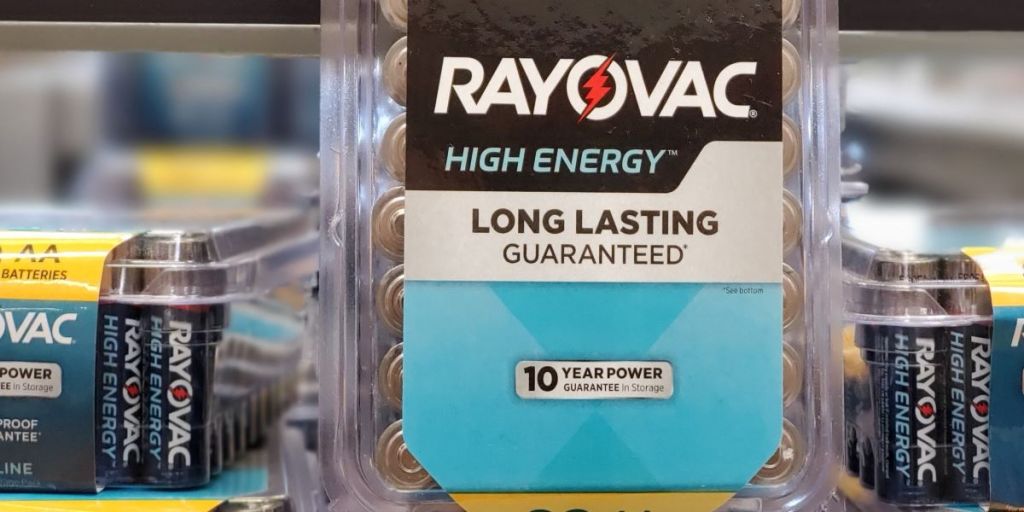 package of Rayovac batteries