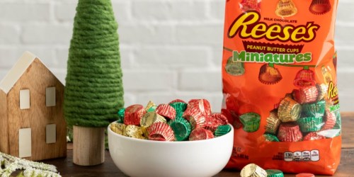 Reese’s Peanut Butter Cups Holiday Miniatures 36oz Bag Only $5.80 (Regularly $9.50)