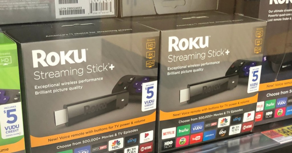 Roku Streaming Stick+ on shelf at Walmart