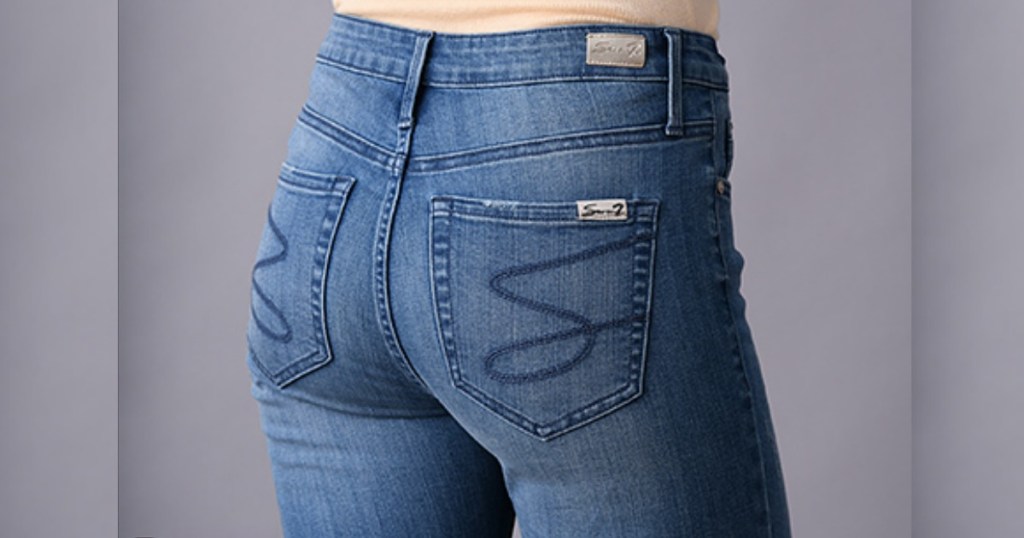 Woman wearing Seven7 Jeans