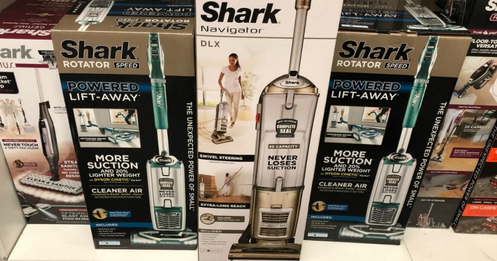 Shark Navigator Vacuum in box on display in-store