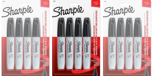 Sharpie Chisel Tip Markers 4-Pack Only $1.66 at Amazon (Regularly $5)