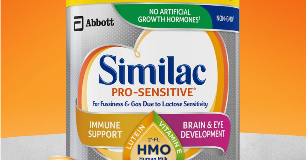 canister of similac pro sensitive