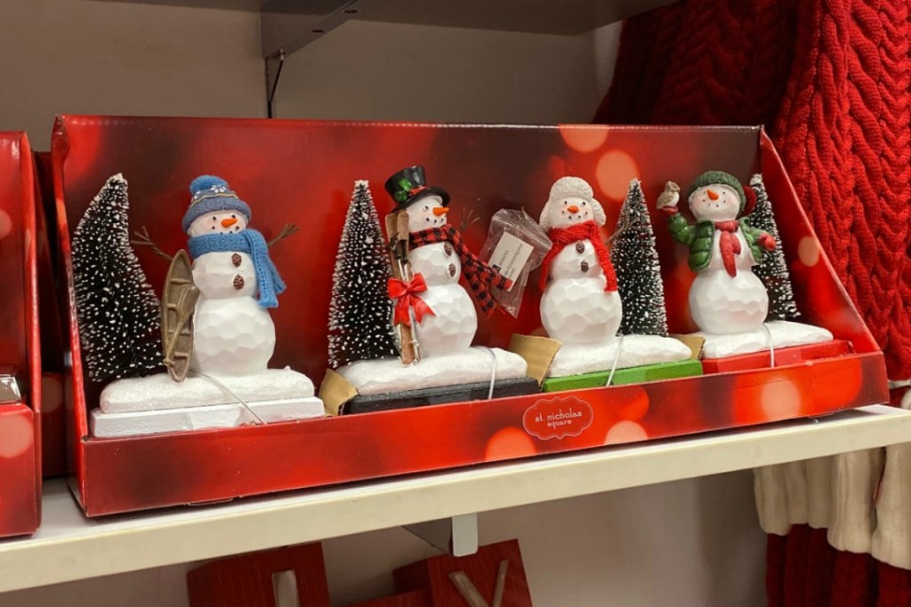 Snowmen Stocking Holders in a four pack