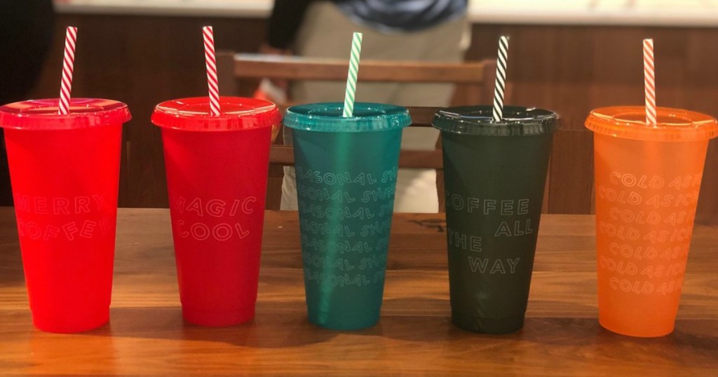 Starbucks Iced beverage Cups 5-pack - Holiday