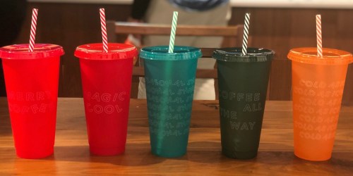 Starbucks Holiday Cold-Cups AND Hot-Cups 5-Packs Are Available Now
