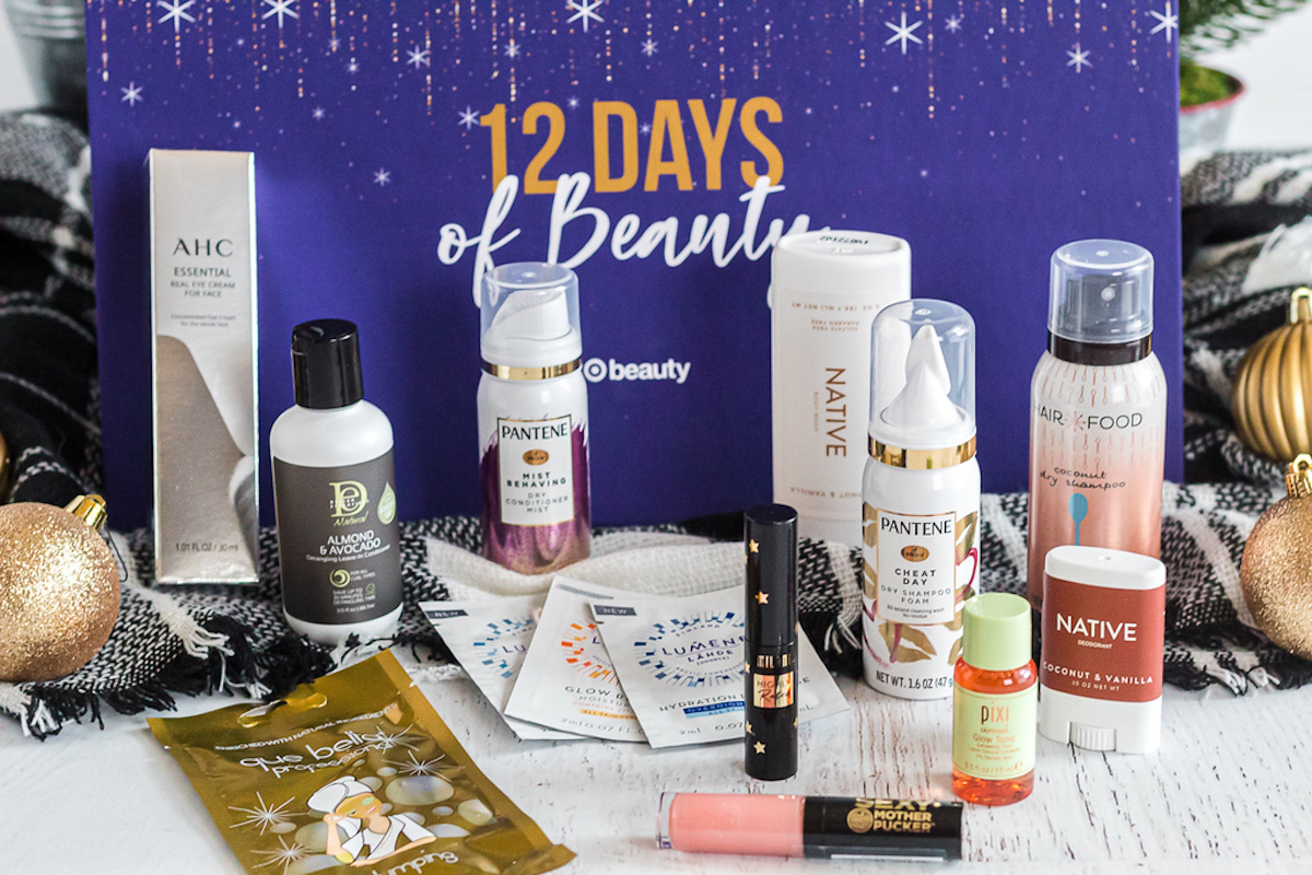 contents of target 12 days of beauty box