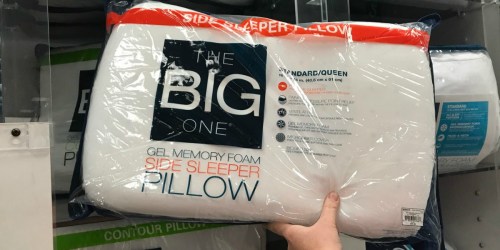 The Big One Gel Memory Foam Side Sleeper Pillow Only $11.46 at Kohl’s (Regularly $50) & More