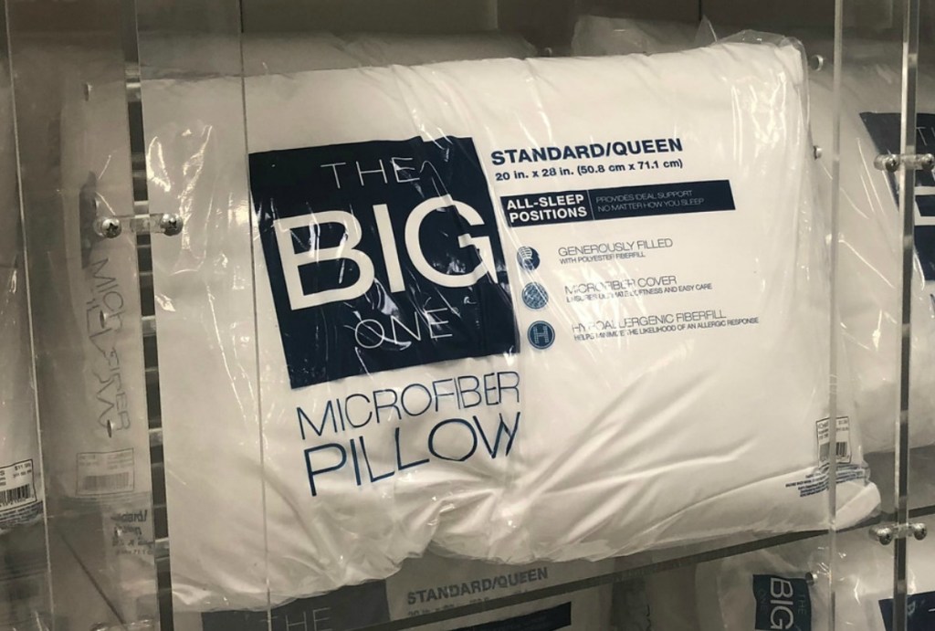 The Big One Microfiber Pillow on display at Kohl's