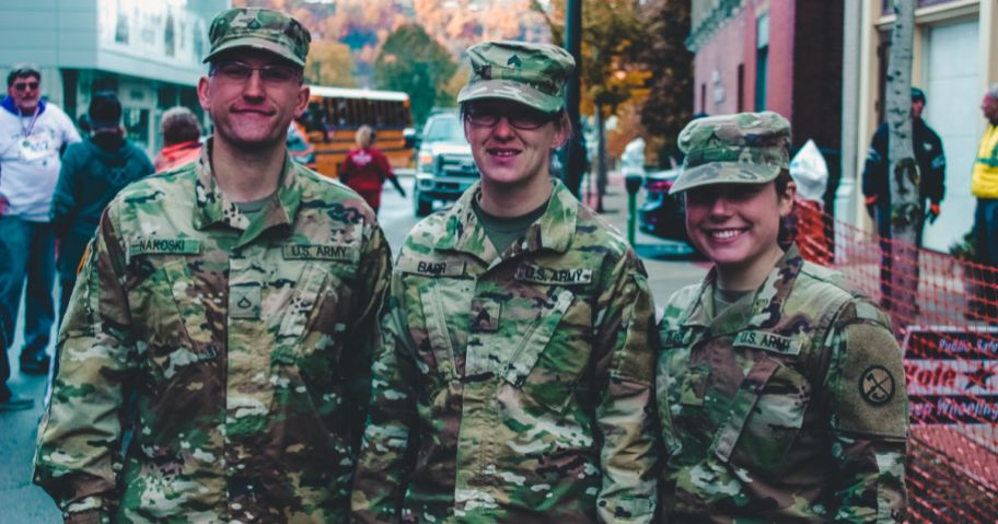 Three U.S. Army Members who are receiving 2024 student loan repayment grants and forgiveness