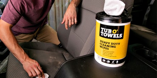 Tub O’ Towels Heavy-Duty Cleaning Wipes 90-Count as Low as $6.74 Shipped