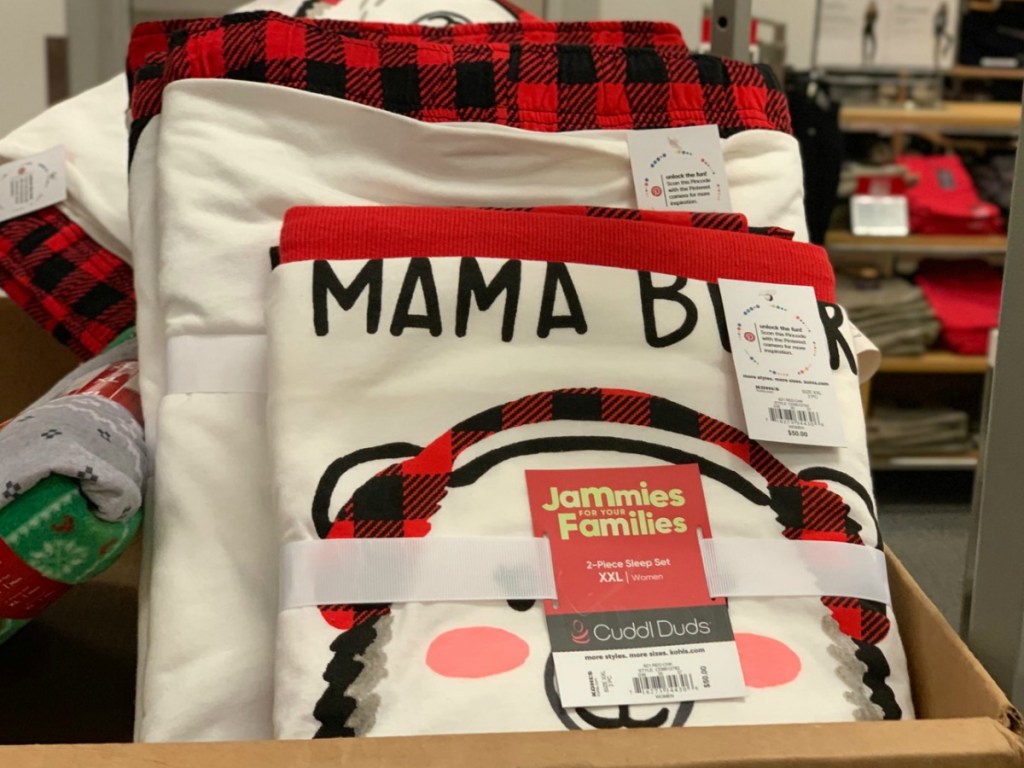 Women's Cuddl Duds Pajamas on display at Kohl's