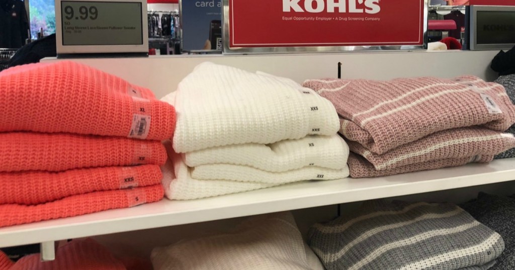 Women's Sweaters on Kohl's Shelf