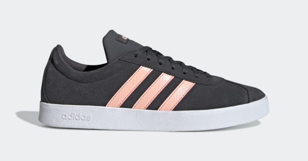 adidas womans pink and black shoe