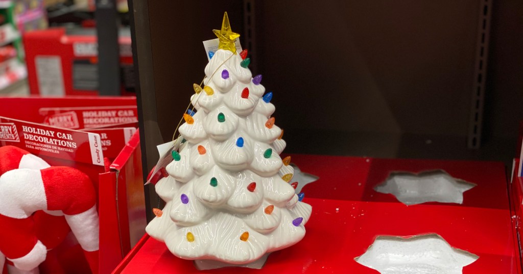 ALDI white ceramic Christmas tree