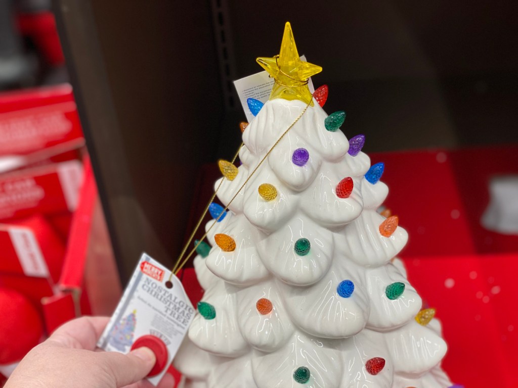 This Week at ALDI Nostalgic Ceramic Christmas Trees for 24.99!