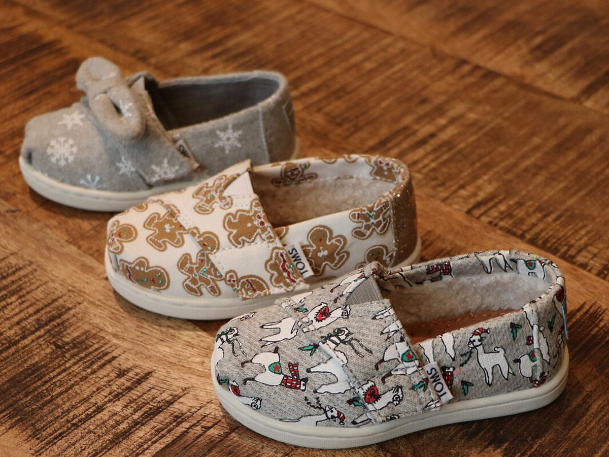 toms tiny classics in holiday designs