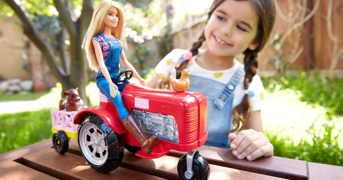 barbie tractor walmart