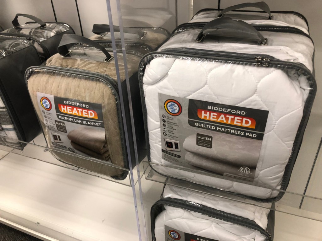 heated pad on shelf in store