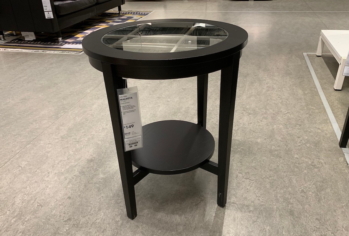 Ikea malmsta outlet side table