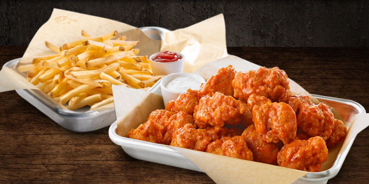 Buffalo Wild Wings and fries