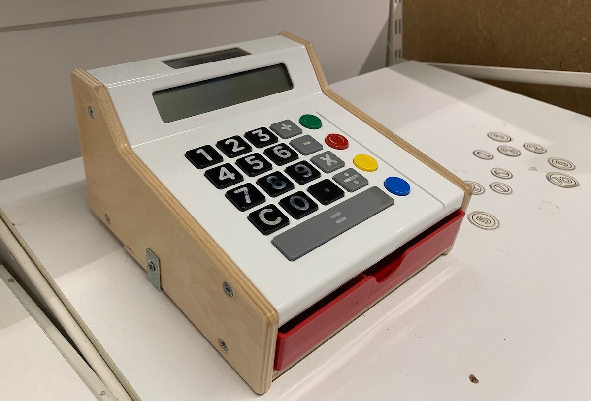 ikea wooden cash register