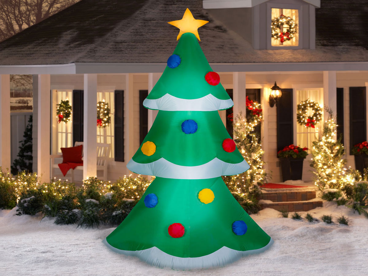 Gemmy Industries 9' Yard Inflatable - Christmas Tree 