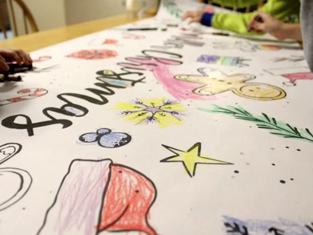 Personalized Table Top Coloring Banner