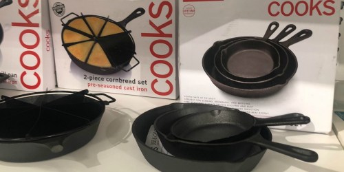 Cooks Cast Iron 3-Piece Fry Pan Set Just $7.99 After JCPenney Rebate (Regularly $60) + More