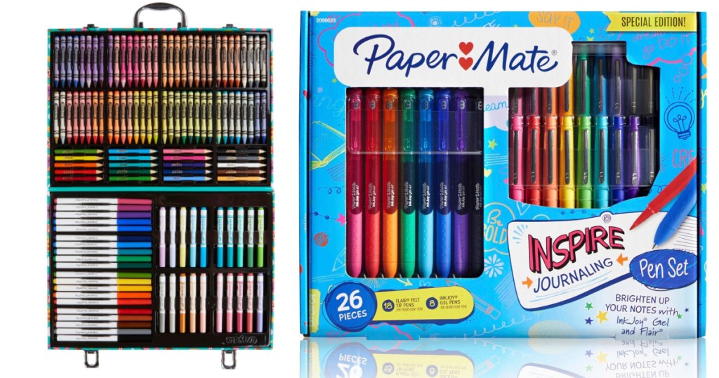 crayola inspiration kit and paper mate inspire set