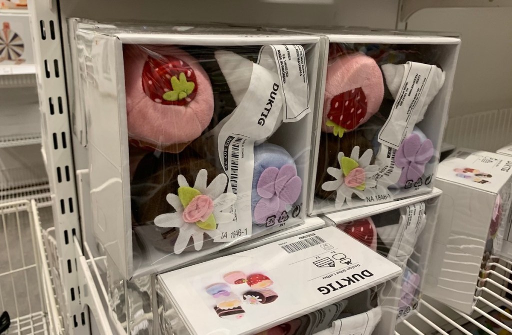 strawberry and chocolate cupcake felt food sets at IKEA