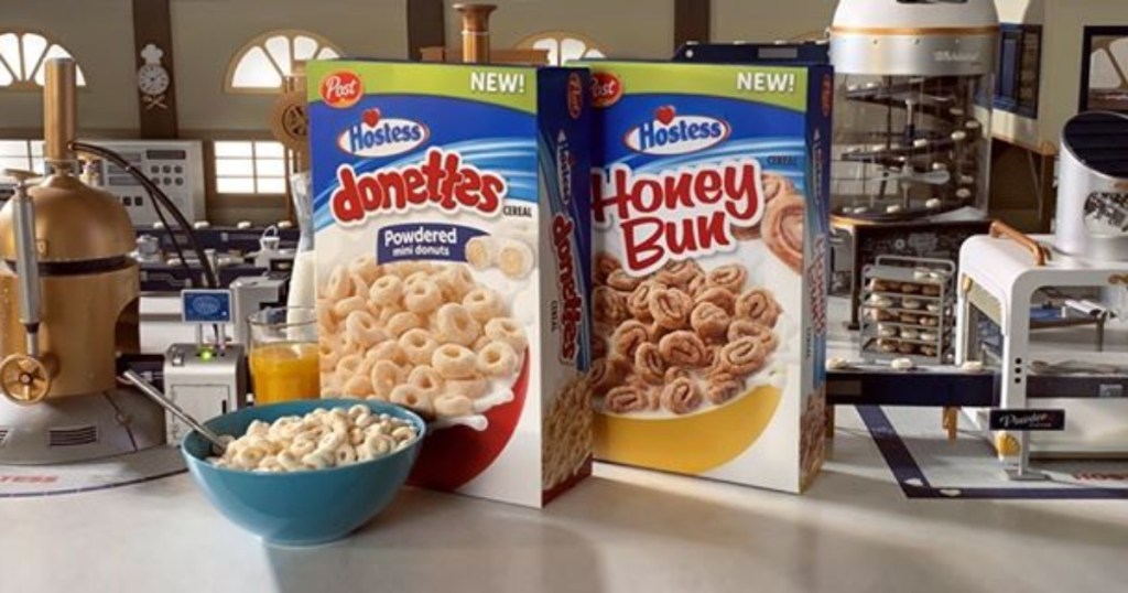 Donette and Honey Bun cereal
