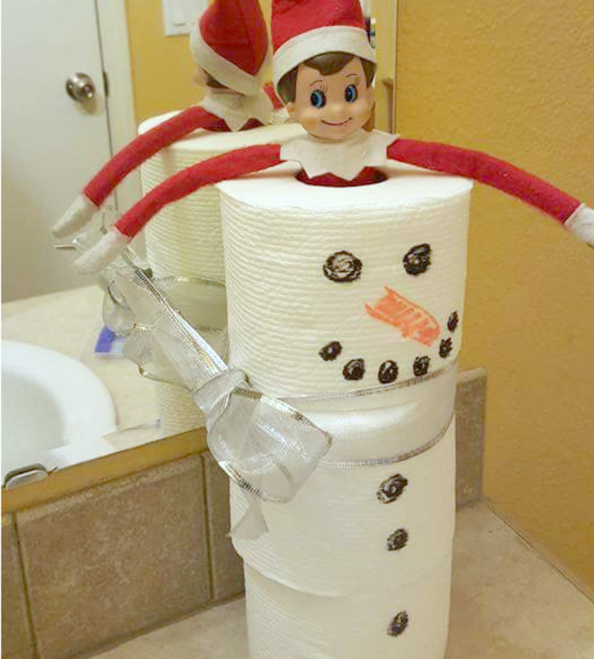 elf on shelf toilet paper