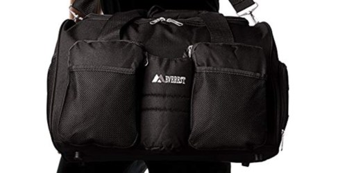 Everest Black Gym Bag w/ Wet Pocket Only $14.56 on Amazon (Regularly $36)