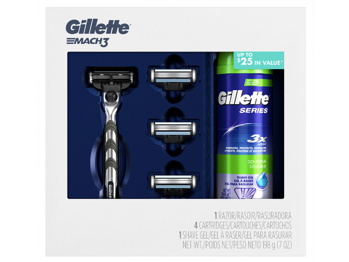 Gillette Mach3 Men's Razor Holiday Gift Pack stock image