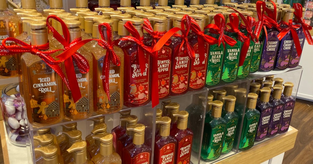 Bath and Body Works Holiday Hand Soaps