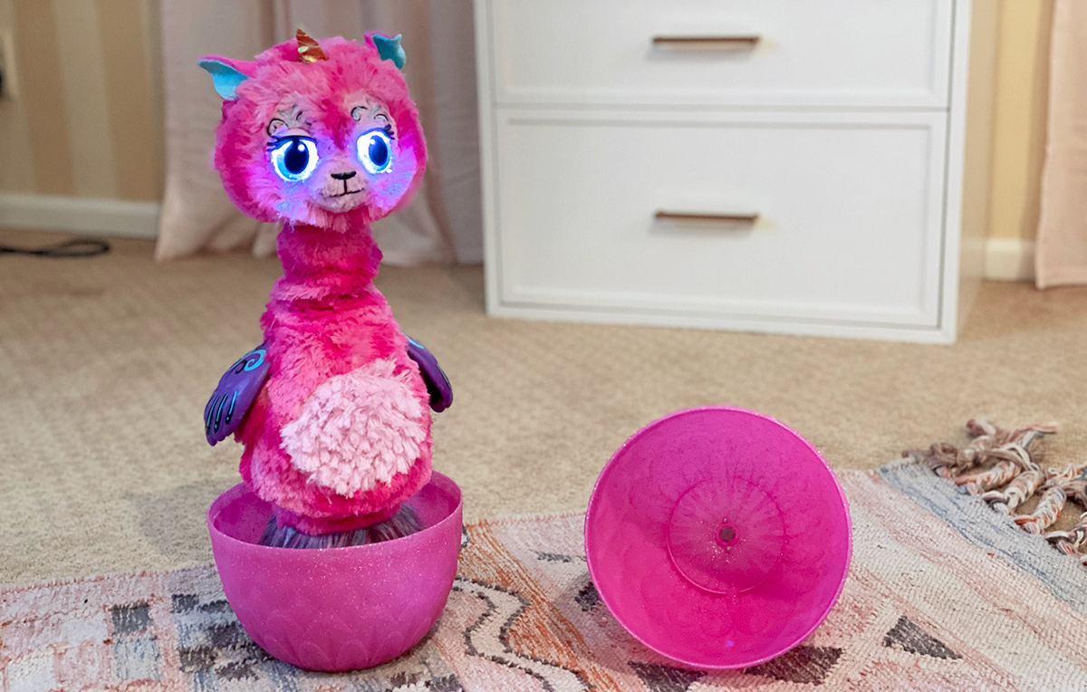 pink and purple hatchimal