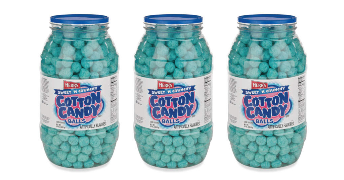 Herr's Cotton Candy snack balls