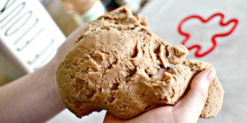 Make Soft Gingerbread Playdough in Minutes