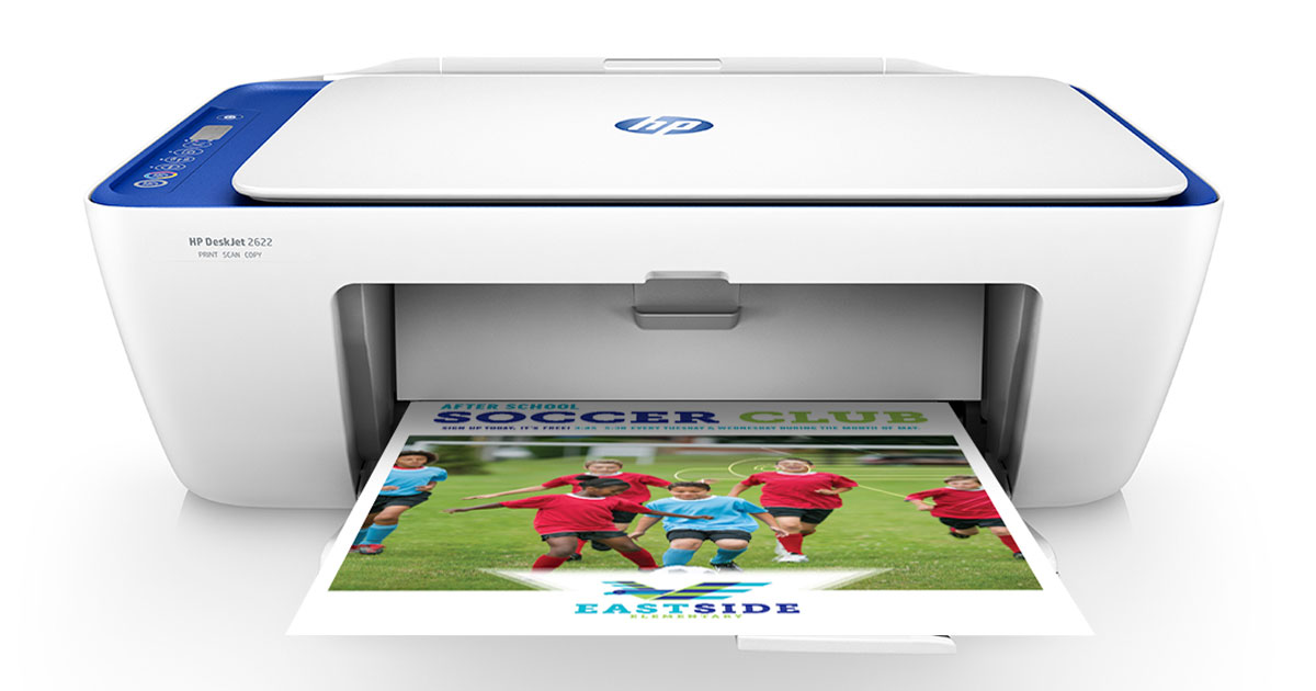 HP DeskJet 2622 All-in-One Compact Printer stock image