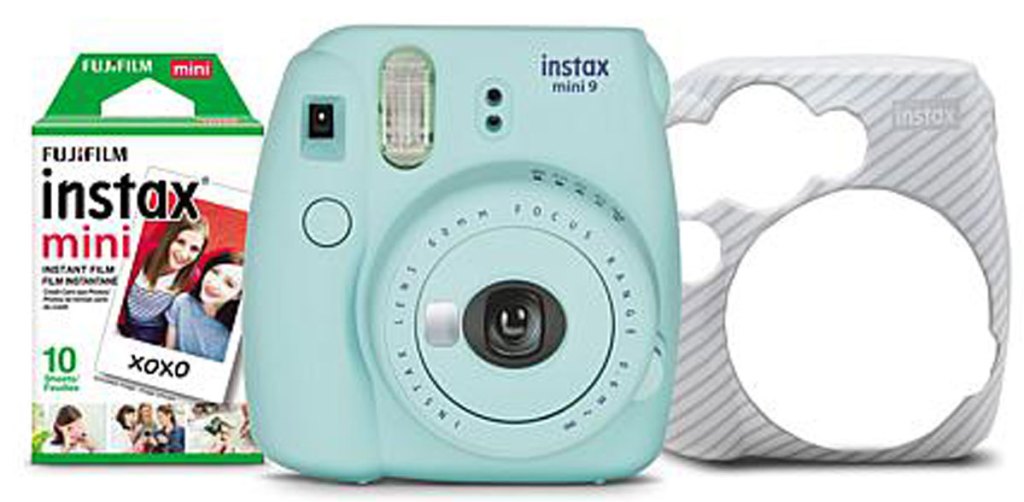Fuji Instax Mini 9 Instant Film Camera with Film and Sleeve