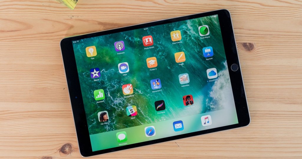 Apple iPad 7th Generation 10.2" Tablet on a table